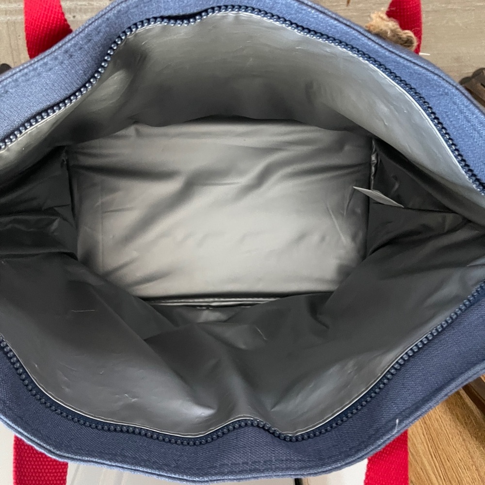 RAE DUNN Summer Love Watermelon Blue/Red Insulated Tote - Picture 13 of 13